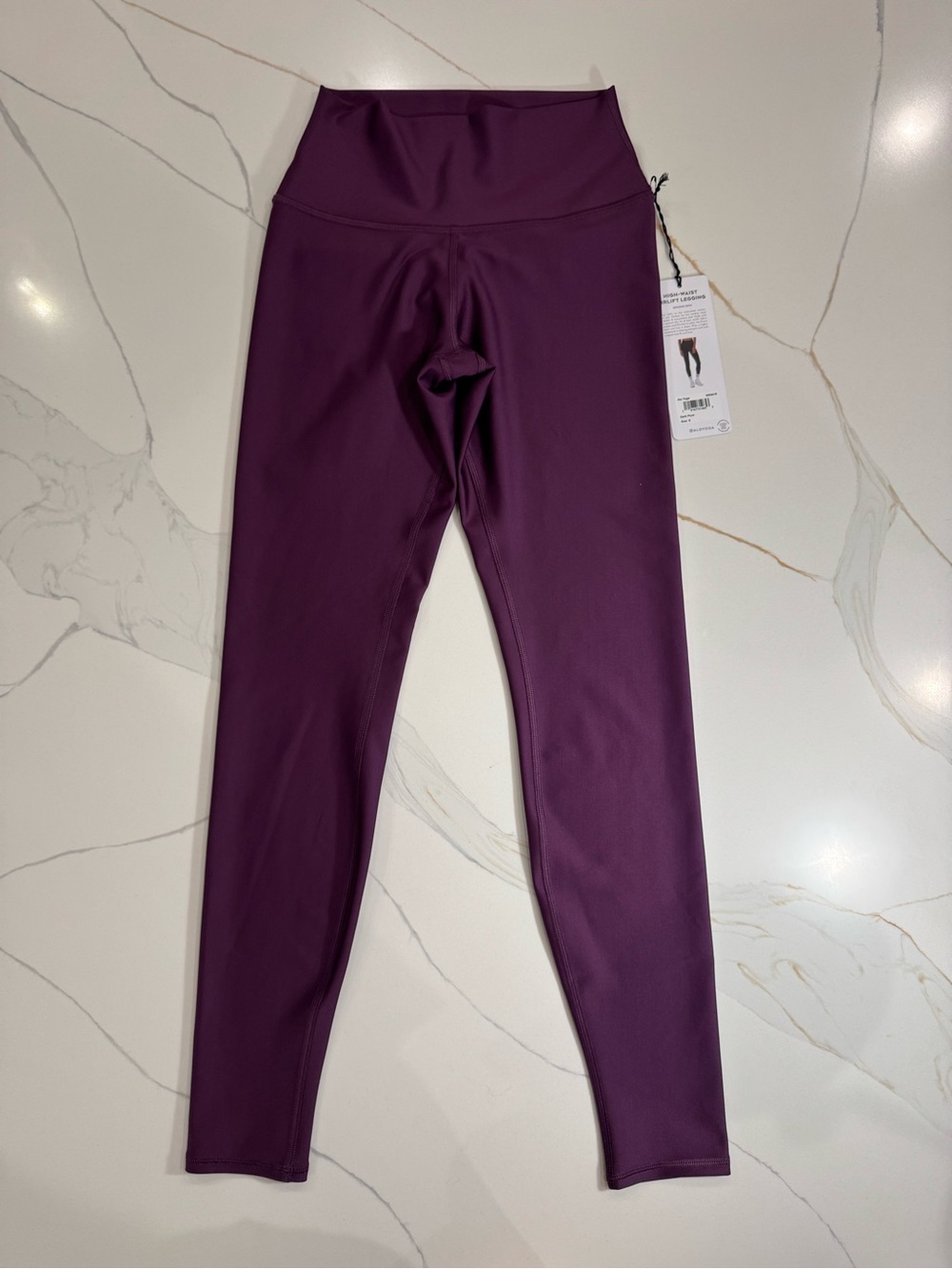 ALO Yoga High-Waist Leggings in Deep Plum